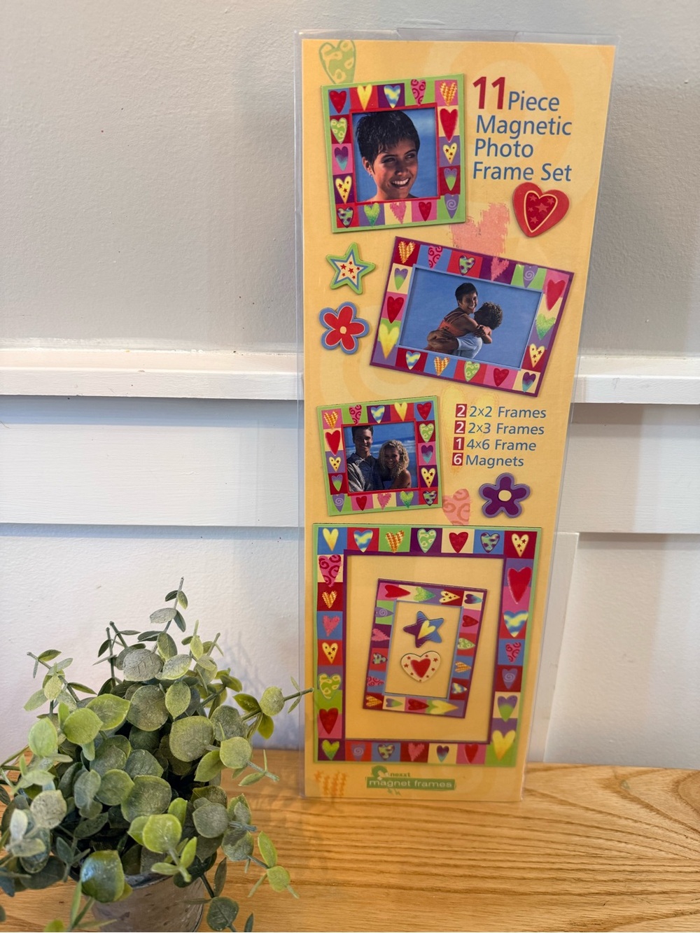 🌿10/$25 • Retro Y2K Heart & Star Magnetic Photo Frame Set
